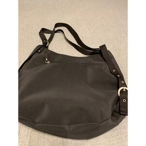 Ellington Black Nylon Shoulder Bag Hobo Style‎ Adjustable Strap